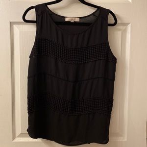 Size L Loft Black Sleeveless Top